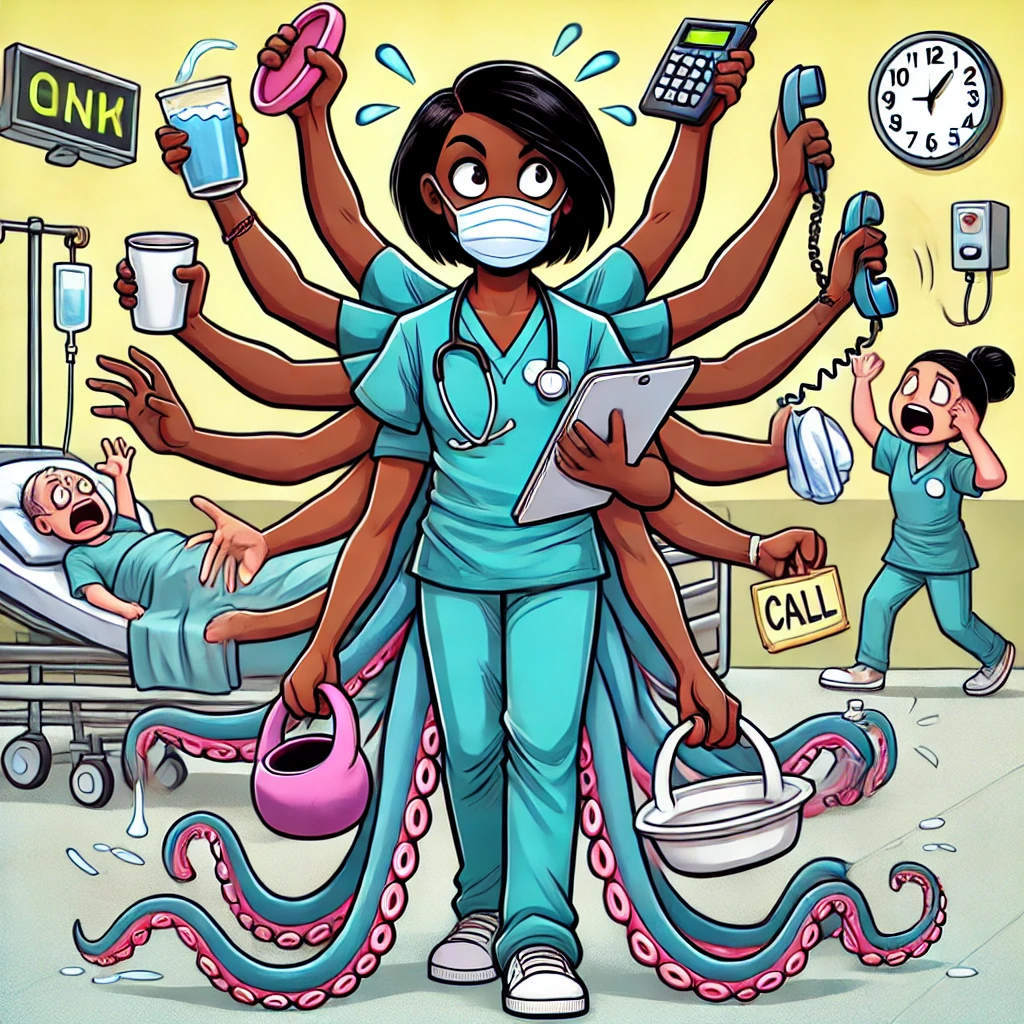 I’m a CNA, NOT a Damn Octopus!