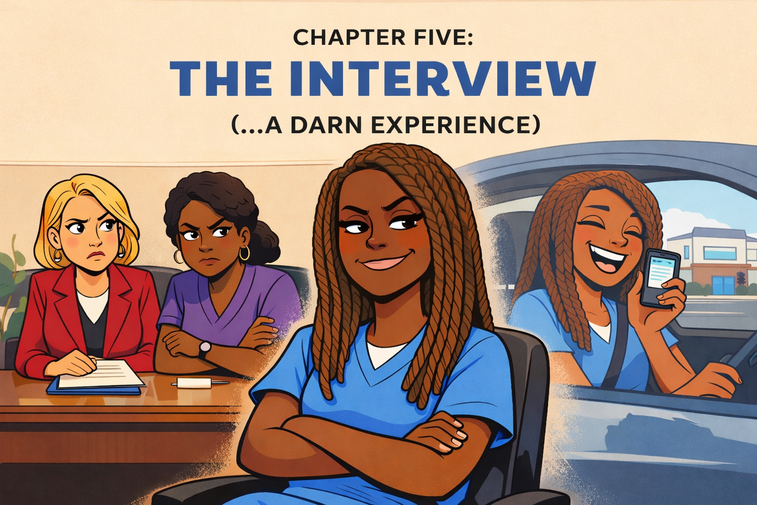CHAPTER FIVE: THE INTERVIEW (…A DARN EXPERIENCE)